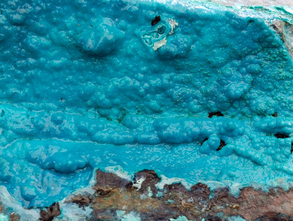 Natural Silica Chrysocolla Specimens x 2 From Kulukuluku, Congo