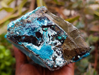 Natural Silica Chrysocolla Specimens x 2 From Kulukuluku, Congo
