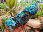 Natural Silica Chrysocolla Specimens x 2 From Kulukuluku, Congo