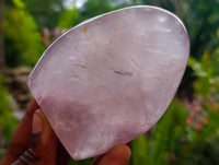 Polished Rose Quartz Standing Free Forms x 4 From Madagascar