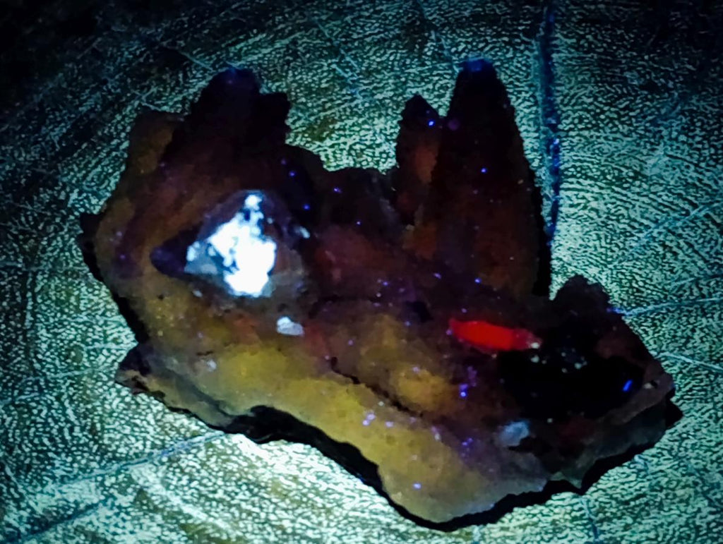 Natural Drusy Snow Finger Quartz Coated Clusters x 12 From Albert's Mountain, Lesotho