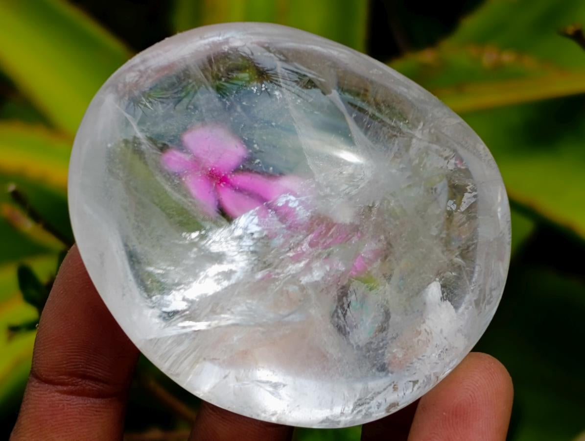 Polished Rock Crystal Galets x 12 From Amoron’i Mania Madagascar