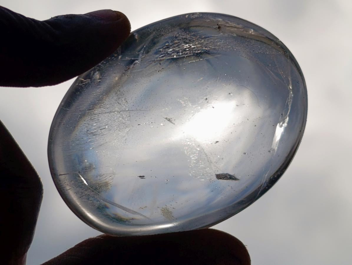 Polished Rock Crystal Galets x 12 From Amoron’i Mania Madagascar