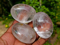 Polished Rock Crystal Galets x 12 From Amoron’i Mania Madagascar