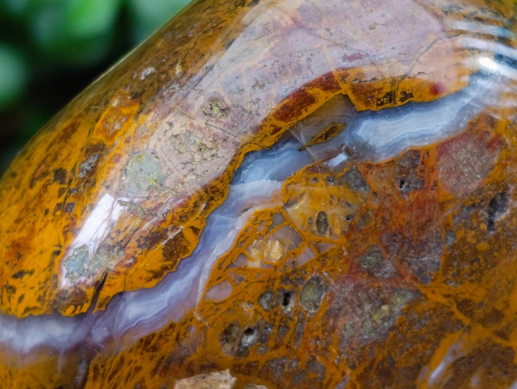 Polished Green Opal Standing Free Forms x 2 From Betroka, Madagascar
