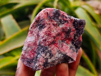 Natural Rhodonite Cobbed Specimens x 8 From Rhusinga, Zimbabwe