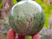 Polished Green Chrysoprase Spheres x 6 From Ambatondrazaka, Madagascar