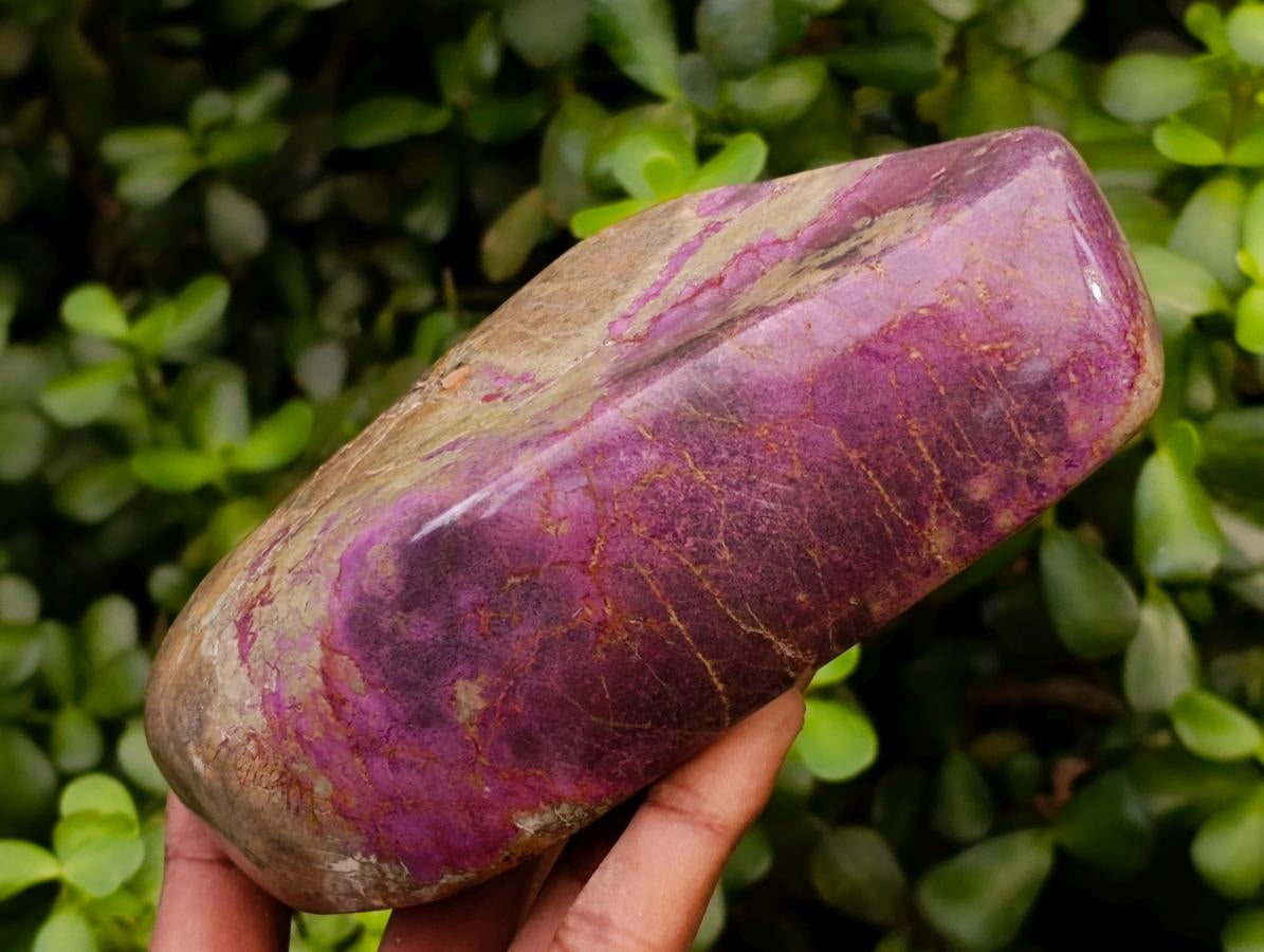 Polished Stichtite Free Forms x 2 From Barberton, South Africa