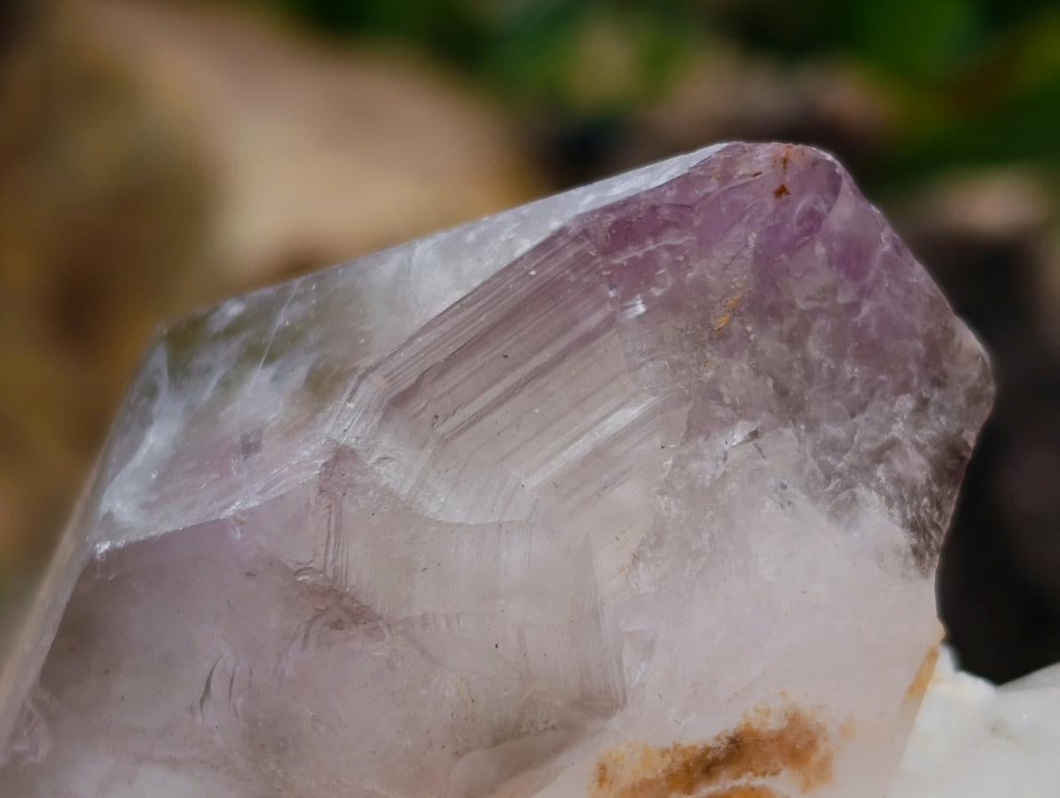 Natural Window Amethyst Crystals x 4 From Akansobe, Madagascar