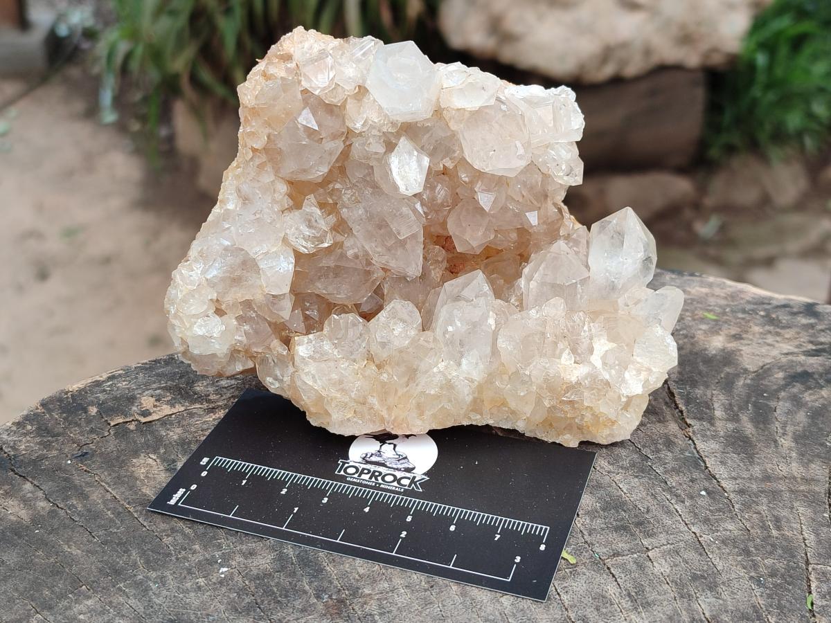Natural Limonite Quartz Clusters x 4 From Solwezi, Zambia