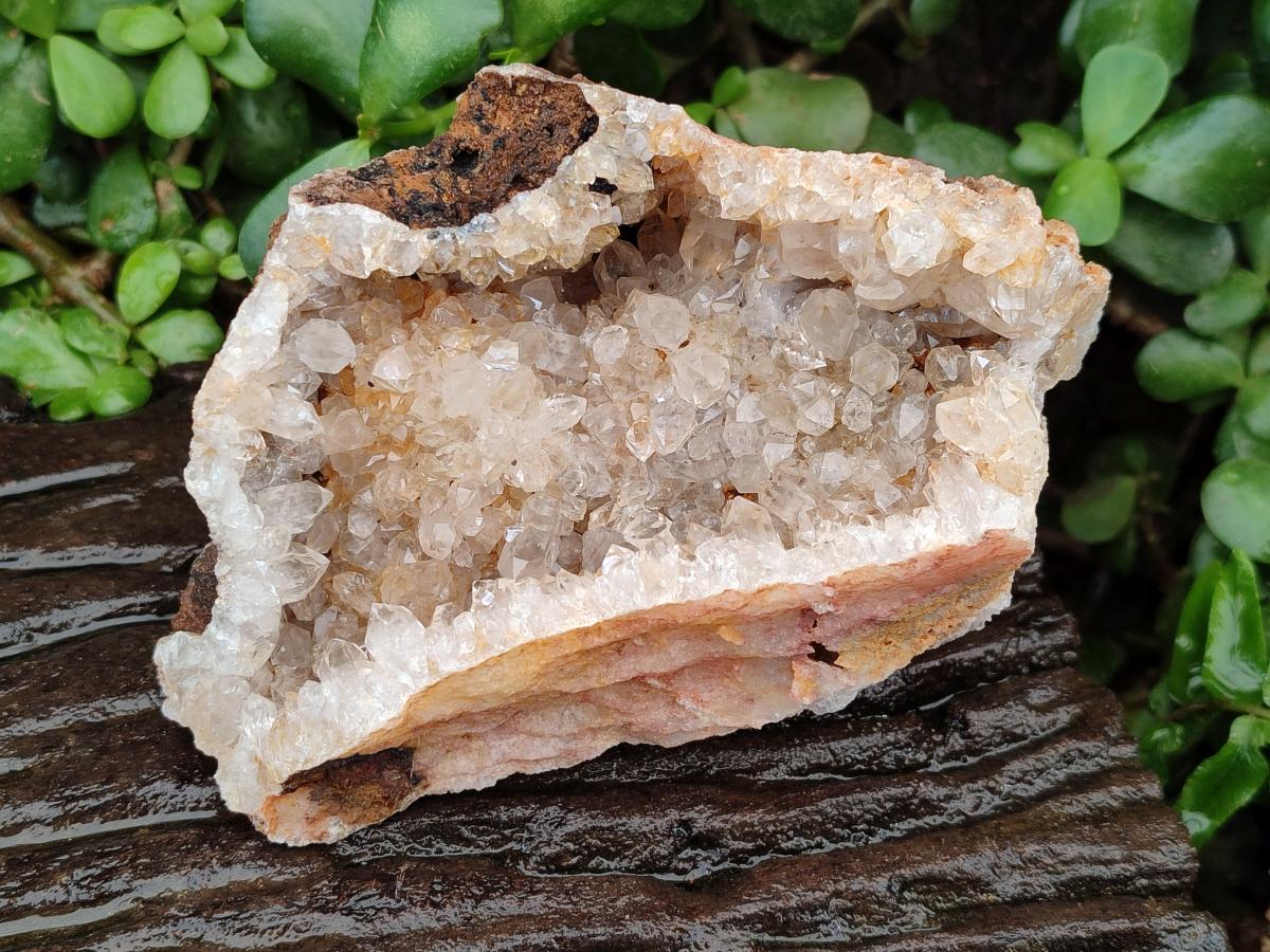 Natural Limonite Quartz Clusters x 4 From Solwezi, Zambia