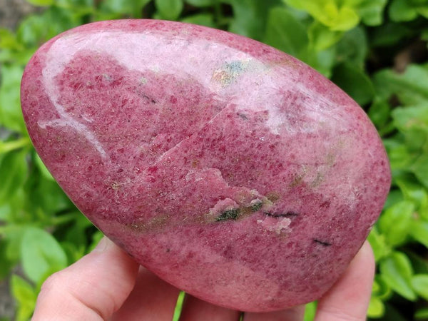 Polished Rhodonite Standing Free Forms x 2 From Ambindavato, Madagascar