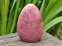 Polished Rhodonite Standing Free Forms x 2 From Ambindavato, Madagascar