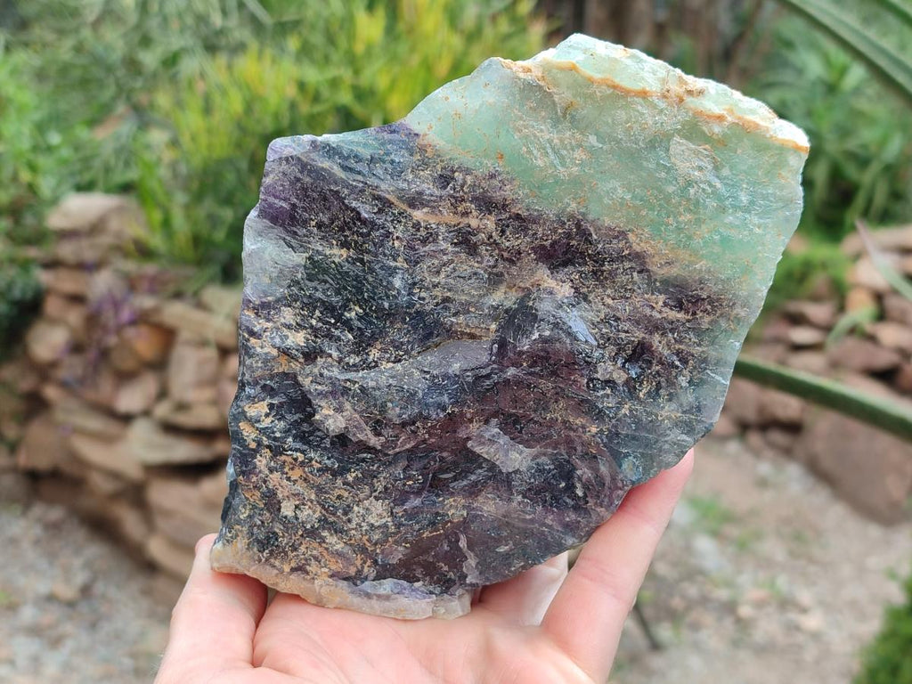 Natural Watermelon Fluorite Cobbed Specimens x 2 From Uis, Namibia