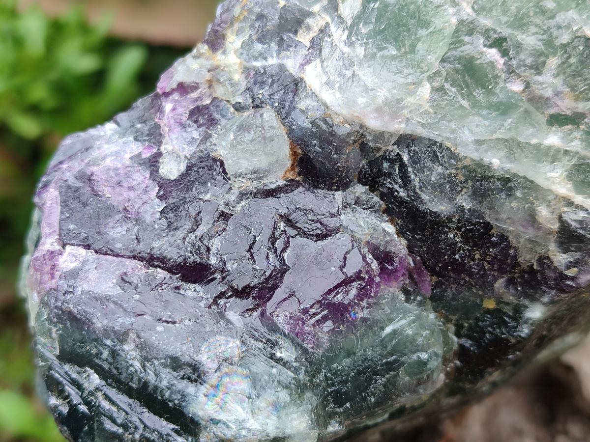 Natural Watermelon Fluorite Cobbed Specimens x 2 From Uis, Namibia