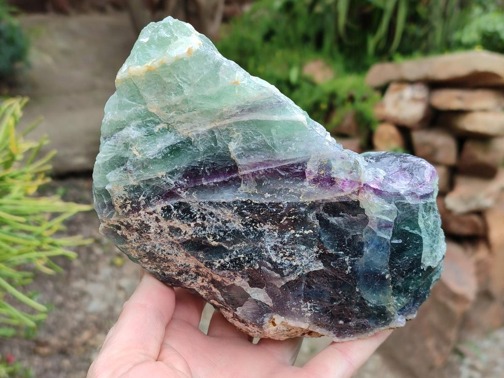 Natural Watermelon Fluorite Cobbed Specimens x 2 From Uis, Namibia
