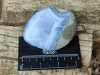 Polished Blue Lace Agate Free Forms x 7 From Nsanje, Malawi