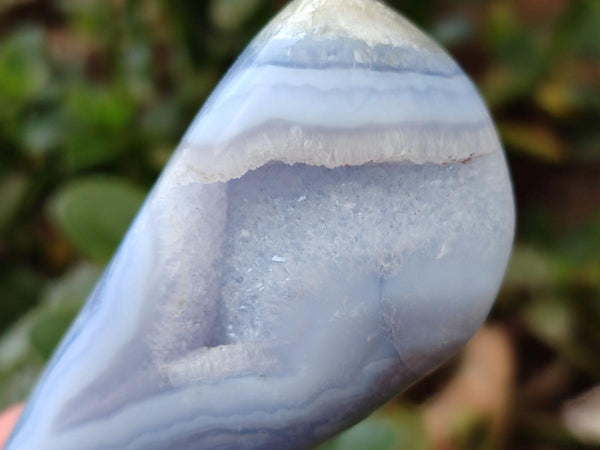 Polished Blue Lace Agate Free Forms x 7 From Nsanje, Malawi