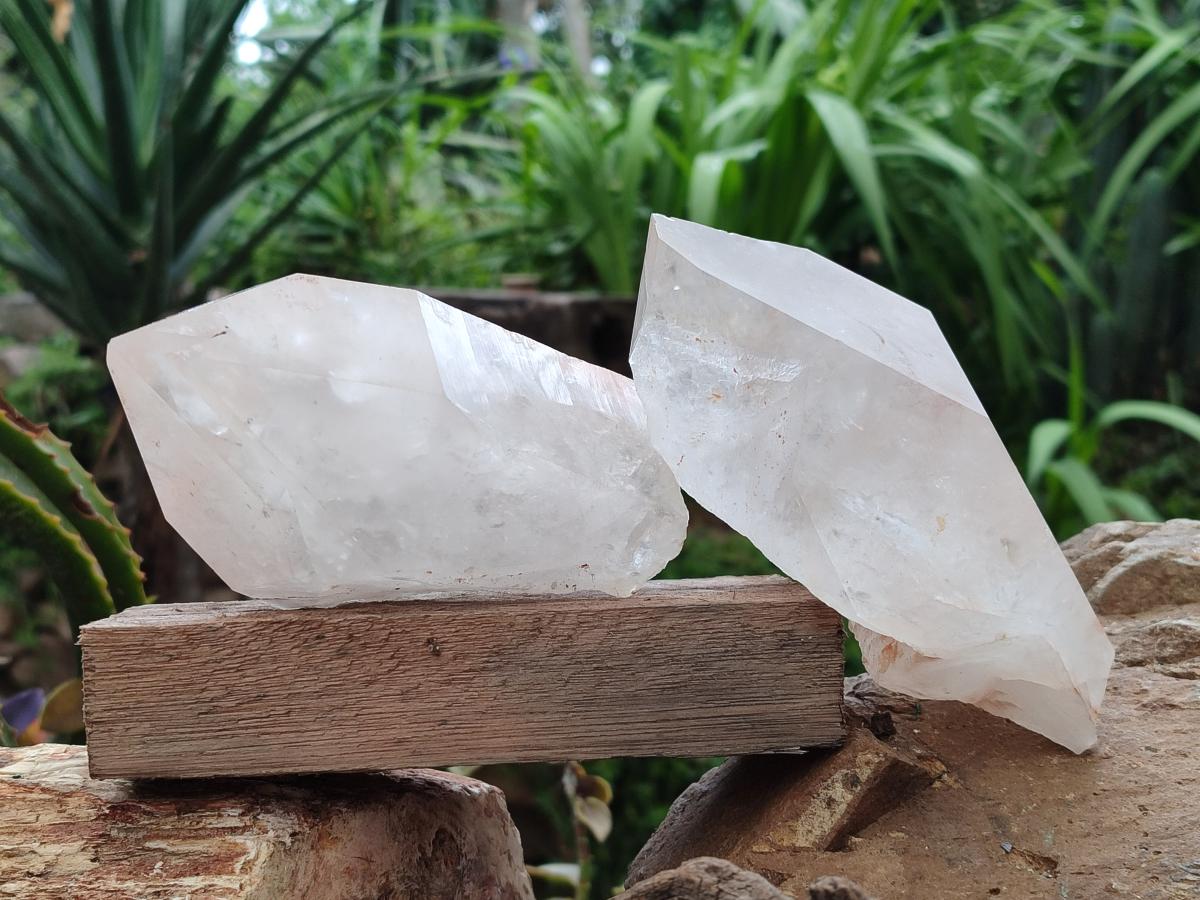 Natural Mpika Quartz Crystals x 3 From Mpika, Zambia