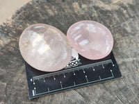 Polished Rose Quartz Palm Stones x 12 From Madagascar