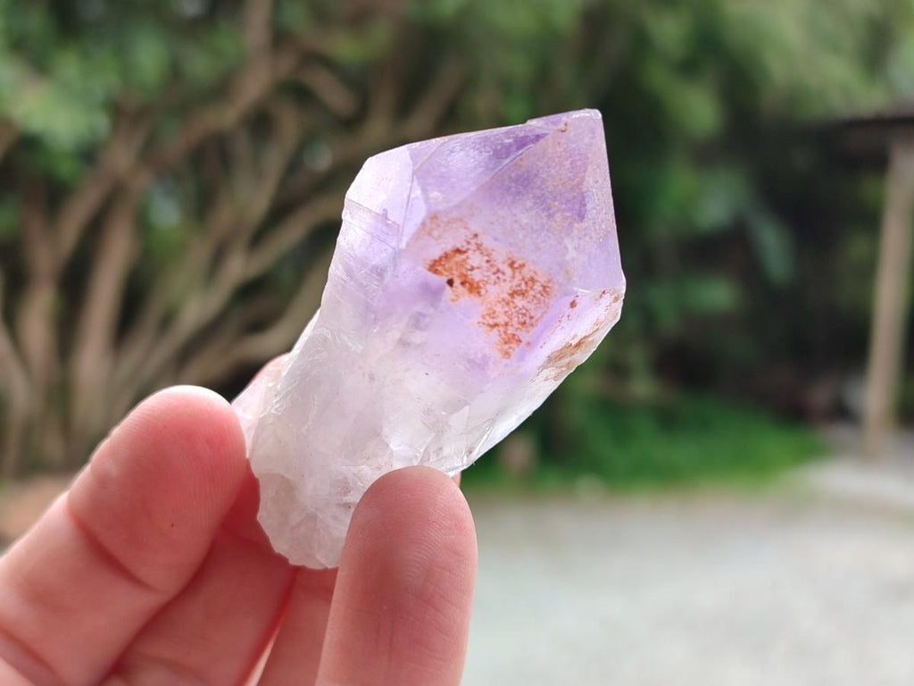 Natural Jacaranda Amethyst Single Crystals x 35 From Mumbwa, Zambia