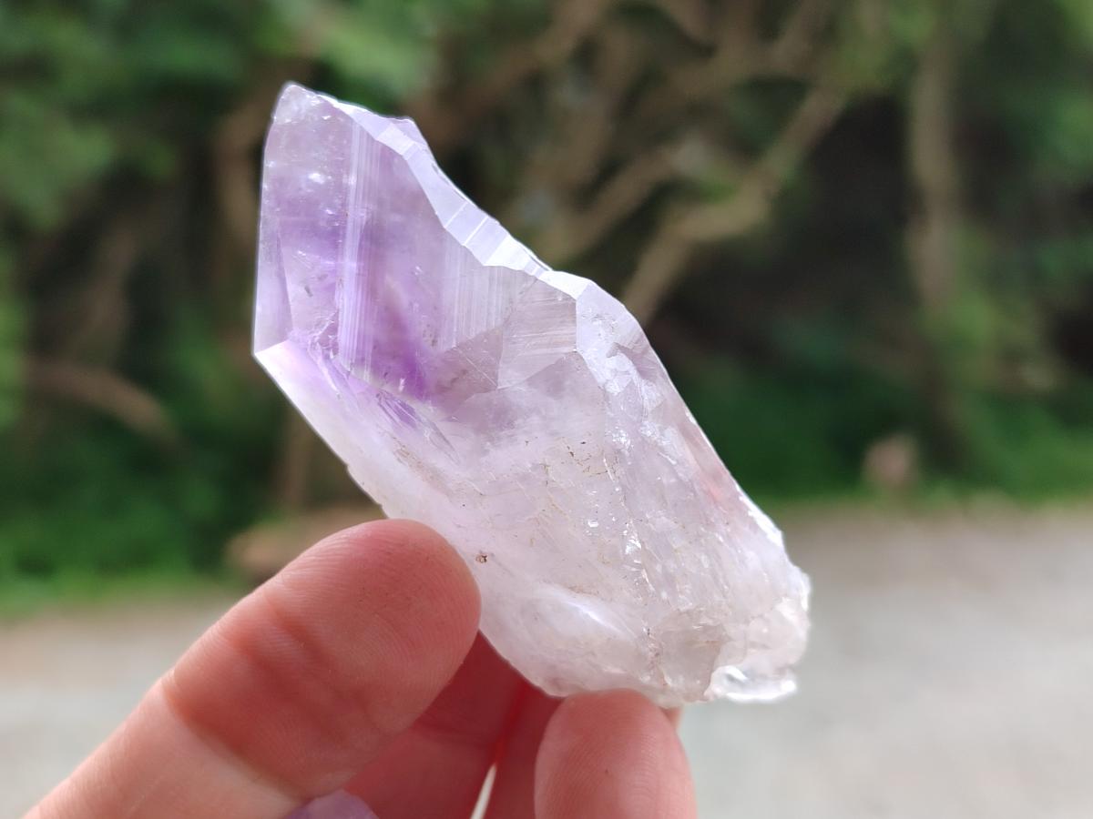 Natural Jacaranda Amethyst Single Crystals x 35 From Mumbwa, Zambia