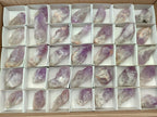 Natural Jacaranda Amethyst Single Crystals x 35 From Mumbwa, Zambia
