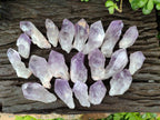 Natural Jacaranda Amethyst Single Crystals x 35 From Mumbwa, Zambia