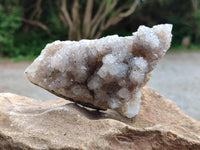 Natural Drusy Snow Finger Quartz Coated Clusters x 6 From Albert's Mountain, Lesotho