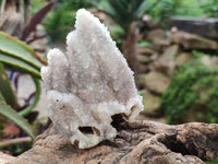 Natural Drusy Snow Finger Quartz Coated Clusters x 6 From Albert's Mountain, Lesotho