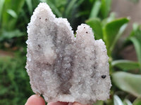 Natural Drusy Snow Finger Quartz Coated Clusters x 6 From Albert's Mountain, Lesotho