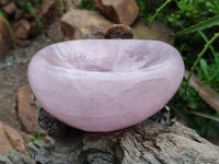 Polished Gemmy Rose Quartz Bowl x 1 From Madagascar