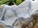 Natural Blue Lace Agate Geode Specimens x 2 From Nsanje, Malawi
