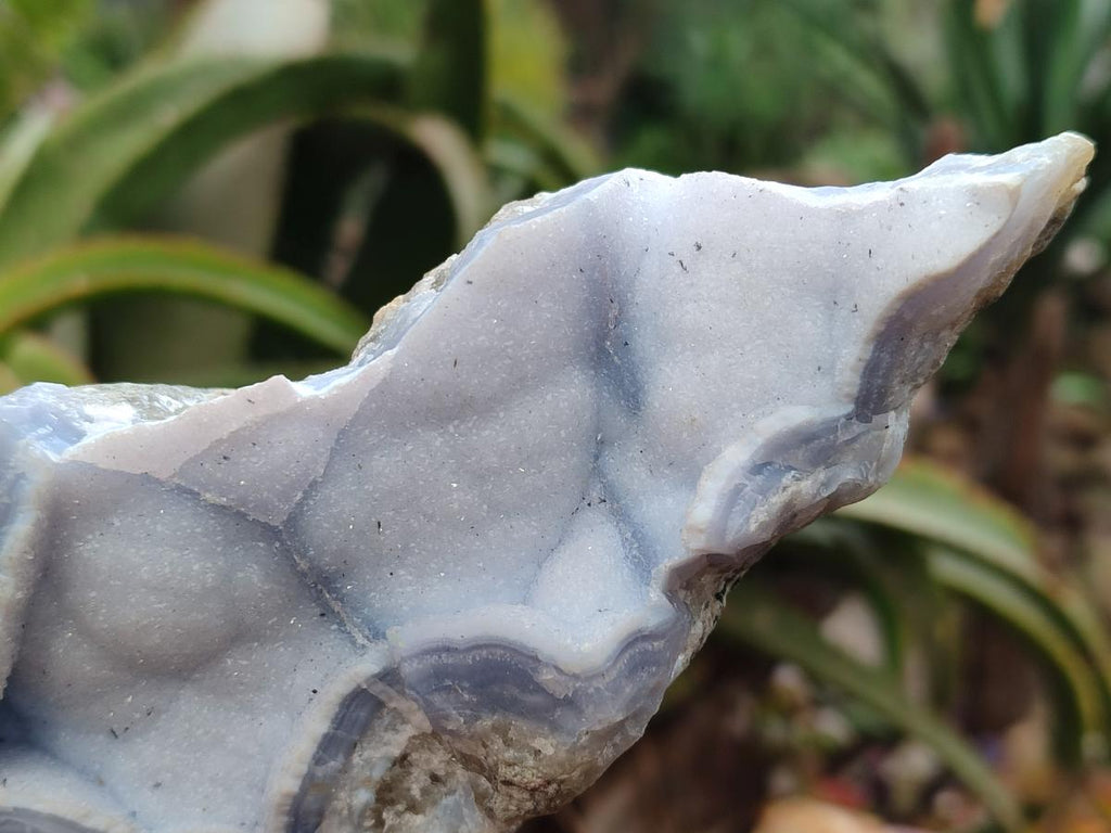 Natural Blue Lace Agate Geode Specimens x 2 From Nsanje, Malawi
