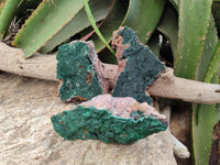 Natural Crystalline Malachite Specimens x 3 From Tenke Fungurume, Congo