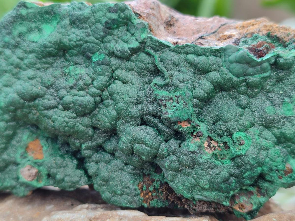 Natural Crystalline Malachite Specimens x 3 From Tenke Fungurume, Congo