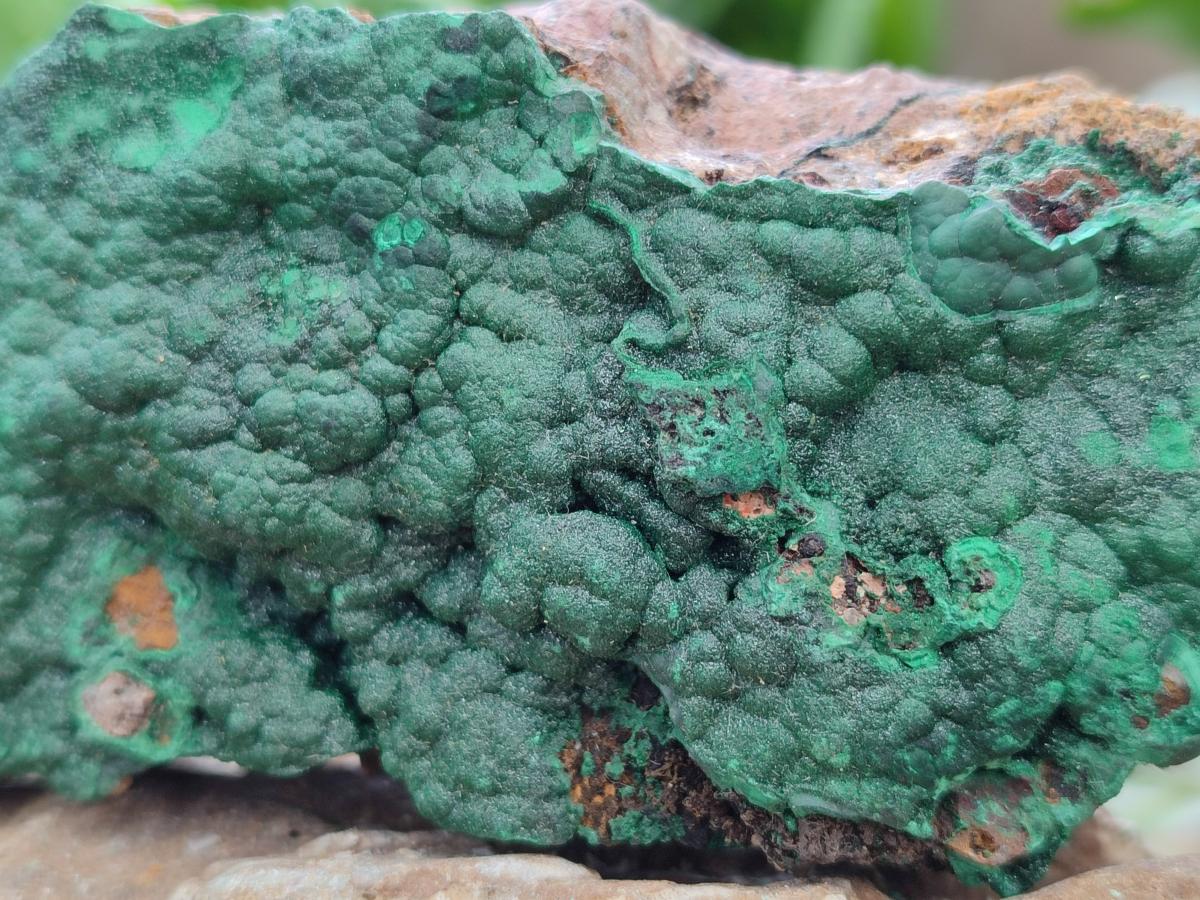 Natural Crystalline Malachite Specimens x 3 From Tenke Fungurume, Congo