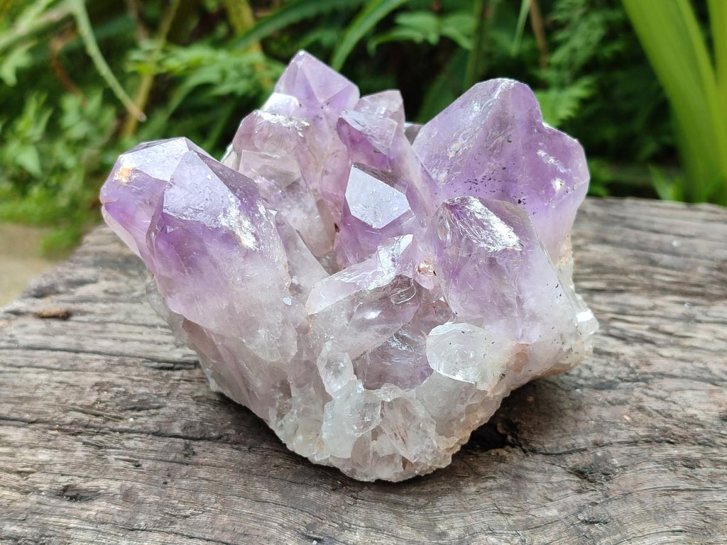 Natural Jacaranda Amethyst Crystal Clusters x 2 From Mumbwa, Zambia