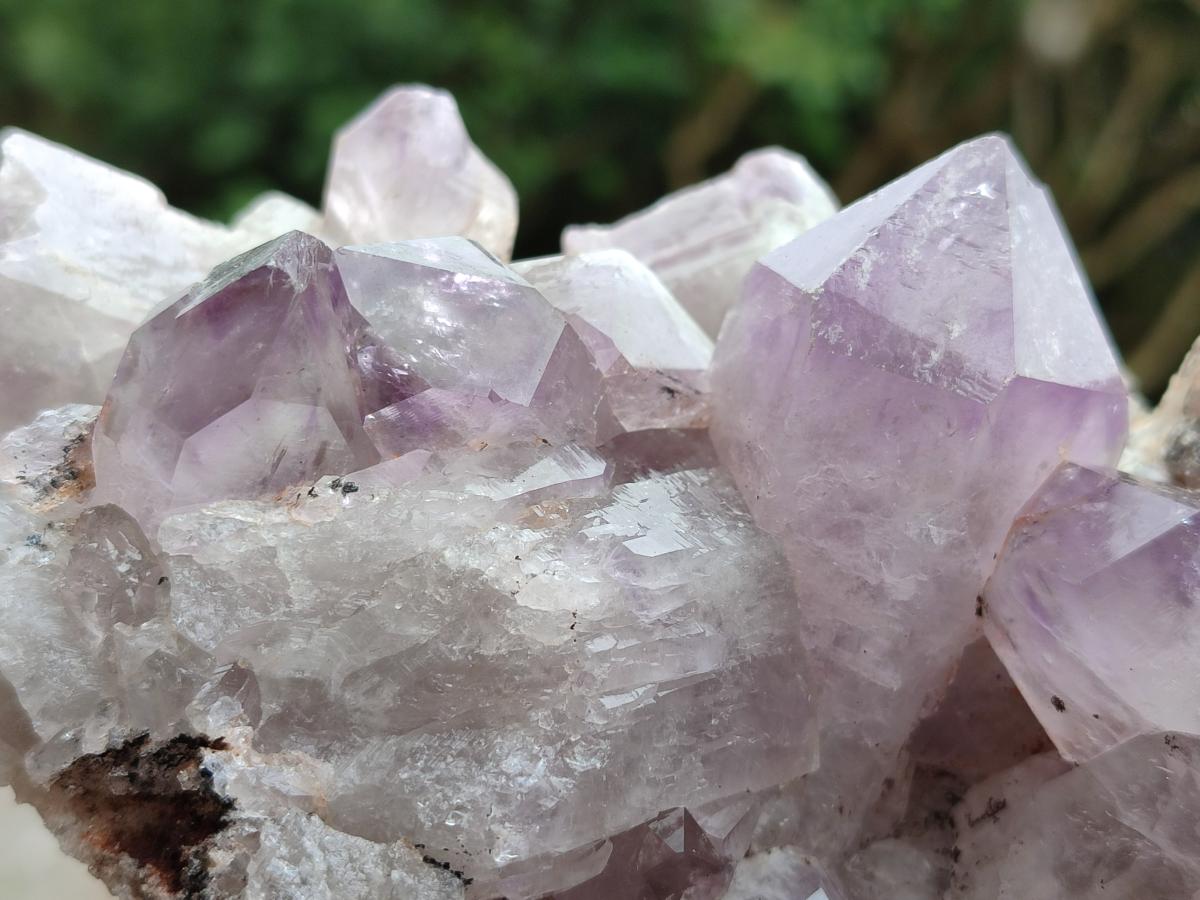 Natural Jacaranda Amethyst Crystal Clusters x 2 From Mumbwa, Zambia