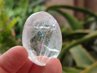 Polished Clear Quartz Crystal Galets x 35 From Madagascar