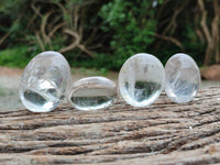 Polished Clear Quartz Crystal Galets x 35 From Madagascar