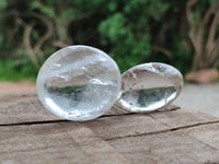 Polished Clear Quartz Crystal Galets x 35 From Madagascar