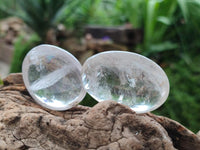 Polished Clear Quartz Crystal Galets x 35 From Madagascar