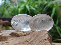Polished Clear Quartz Crystal Galets x 35 From Madagascar