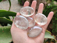 Polished Clear Quartz Crystal Galets x 35 From Madagascar