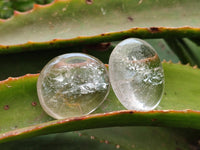 Polished Clear Quartz Crystal Galets x 35 From Madagascar