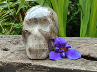 Hand Made Gemmy Smokey Quartz Skull Carving x 1 From Madagascar