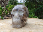 Hand Made Gemmy Smokey Quartz Skull Carving x 1 From Madagascar