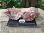 Natural Red Hematoid Quartz Crystals and Clusters x 12 From Karoi, Zimbabwe