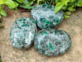 Polished Emerald Mica 'Mutokolite' Free Forms x 6 From Mutoko, Zimbabwe